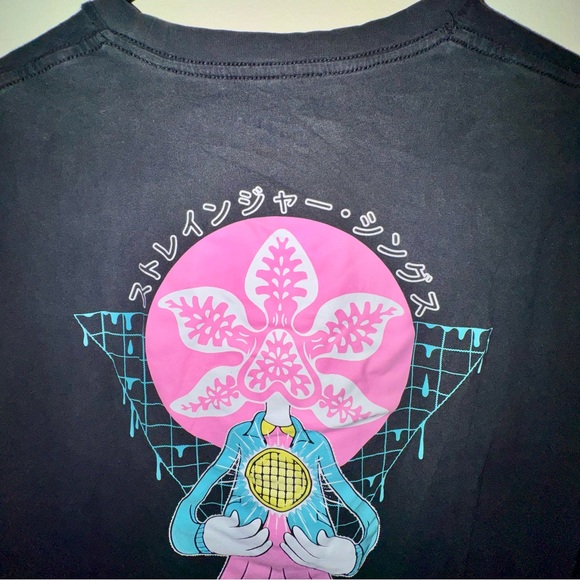 Stranger Things x Chogrin Elegorgon Black Long Sleeve Shirt - Picture 8 of 11